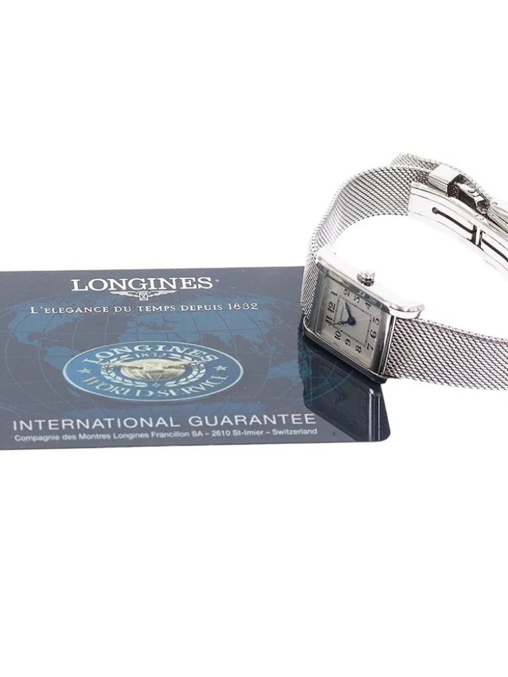 LONGINES L5.173.4 Square Silver Dial Quartz Ladies Watch_968075